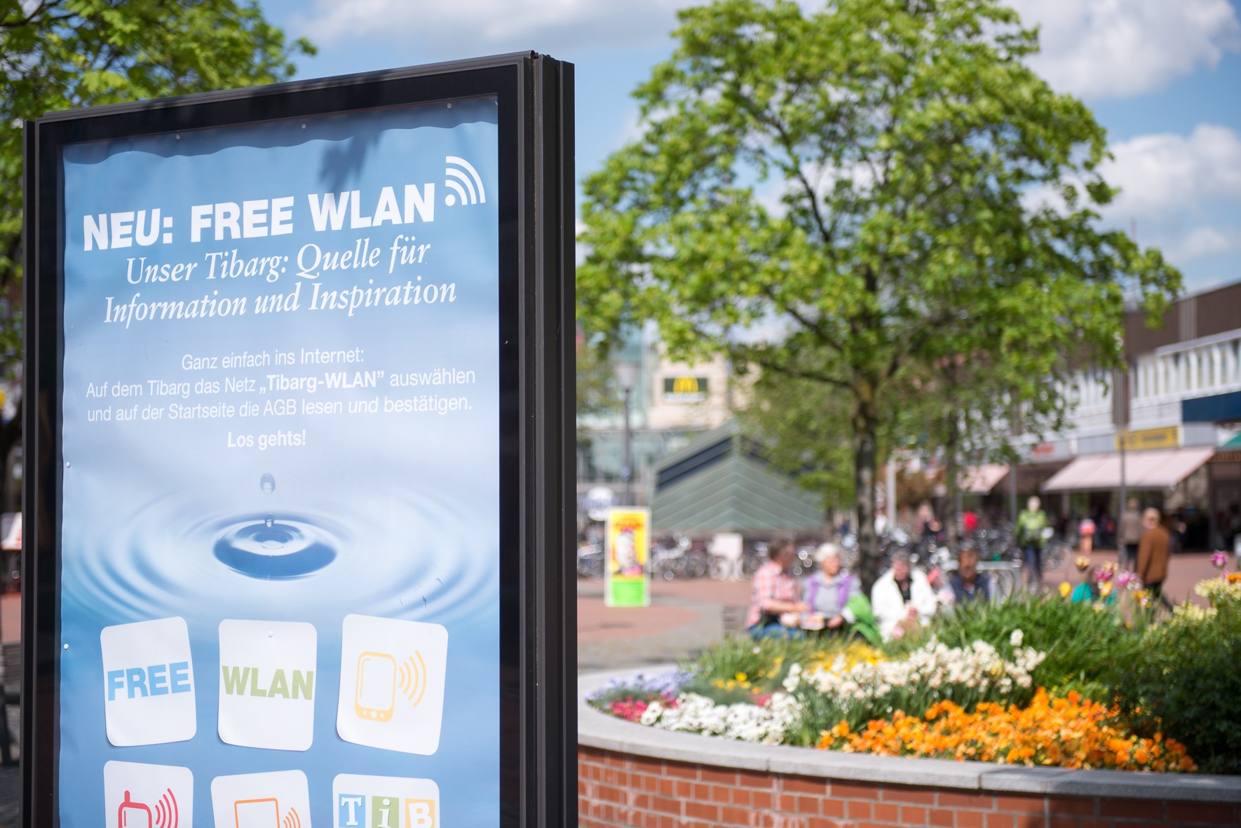 Tibarg WLAN Der Tibarg verfügt über freies WLAN
